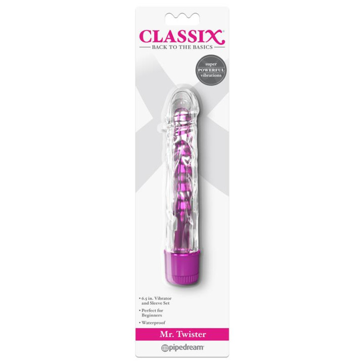 Vibrador Mr. Twister Rosa Metálico 17 cm de Classix | VibraZon