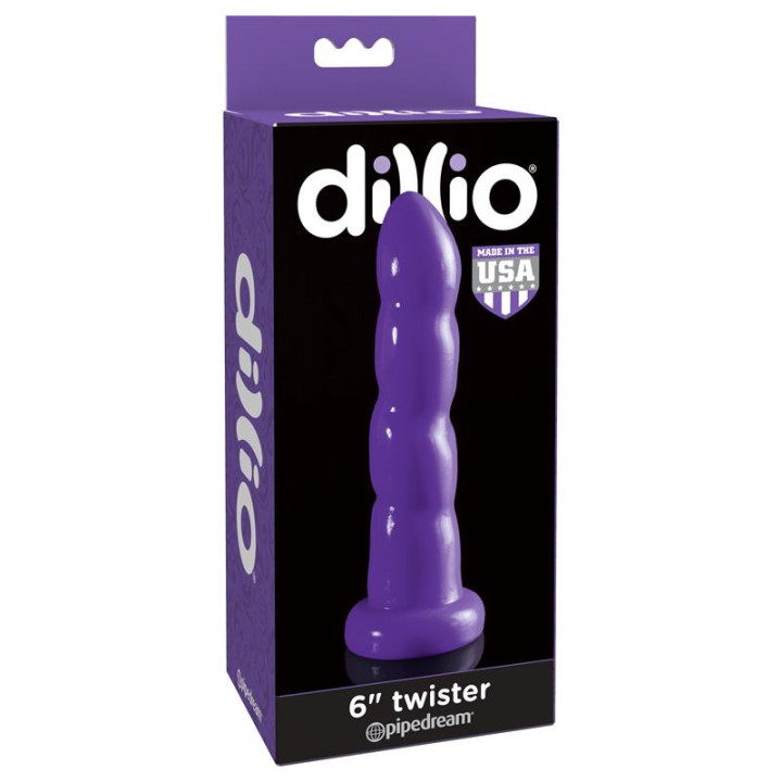 Dildo Twister 15,2 cm Púrpura de Dillio | VibraZon
