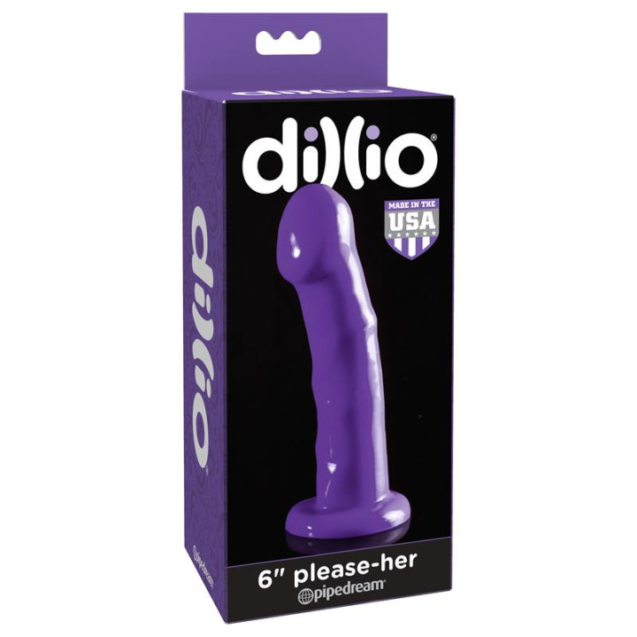 Dildo Please Her 16,5 cm Púrpura de Dillio | VibraZon