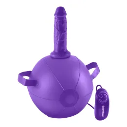 Mini Bola con Dildo y Vibración Púrpura de Dillio