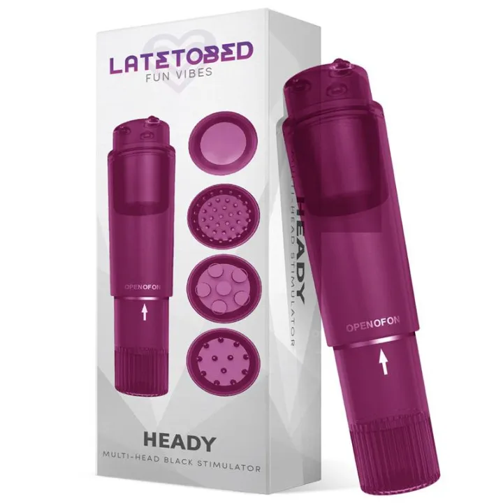 Heady Estimulador con 4 Cabezales Púrpura de Latetobed