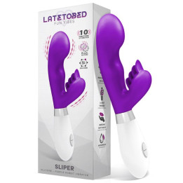 Sliper Vibrador Conejito Silicona Púrpura de Latetobed | VibraZon