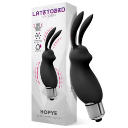 Hopye Bala Vibradora Conejito Silicona Negro de Latetobed | VibraZon