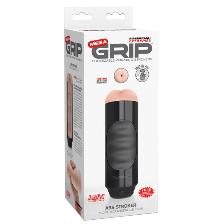 Pipedream Extreme Toyz Masturbador Vibrador Mega Grip de Pdx Toyz | VibraZon