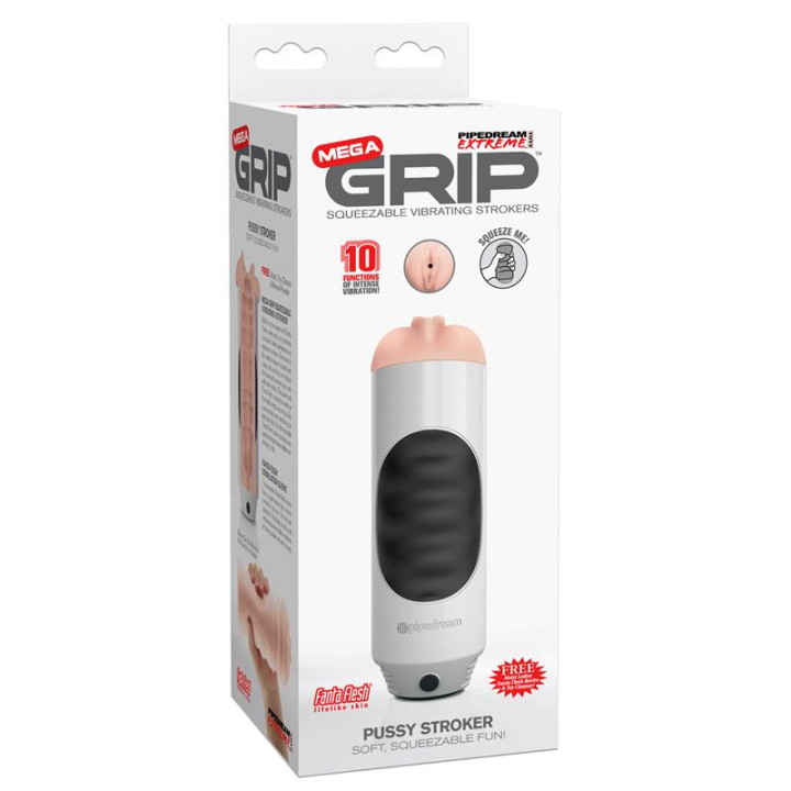 Masturbador Vibrador Mega Grip de Pdx Toyz | VibraZon