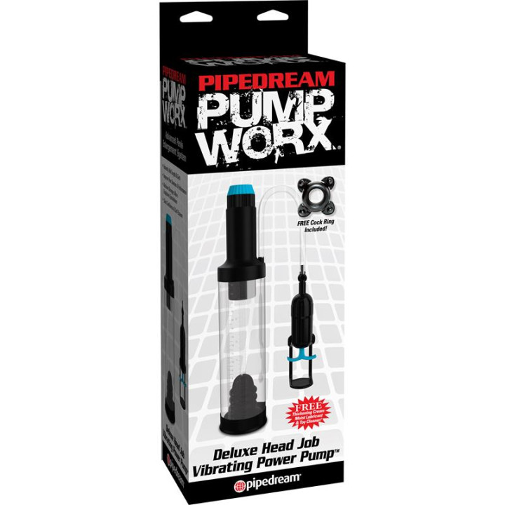 Pump Worx Succionador Vibrador Deluxe Head Job Color Negro de Pumpworx | VibraZon