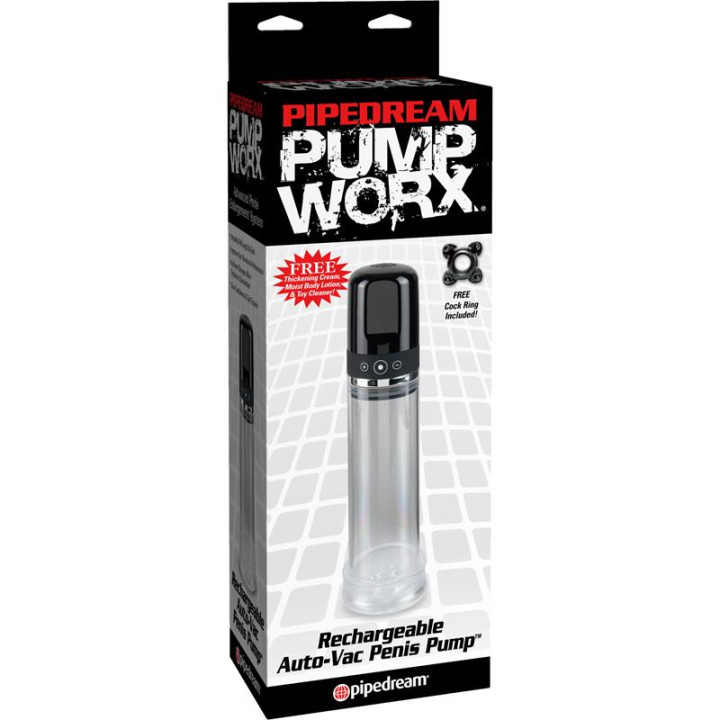Pump Worx Succionador Rechargable Auto-Vac Color Negro de Pumpworx | VibraZon