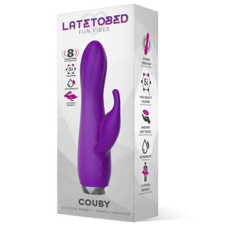 Couby Silicone Rabbit Purple Vibrator de Latetobed | VibraZon
