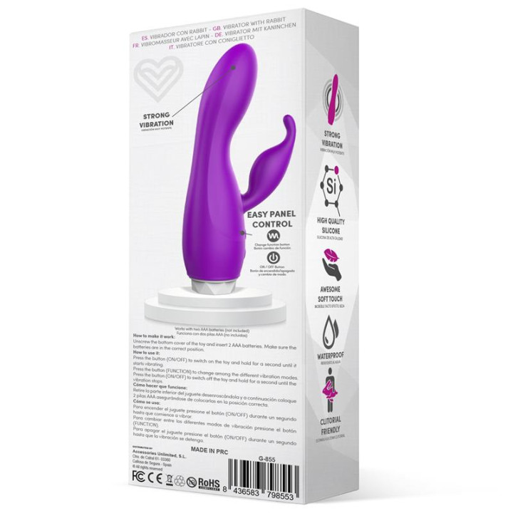 Couby Silicone Rabbit Purple Vibrator de Latetobed | VibraZon