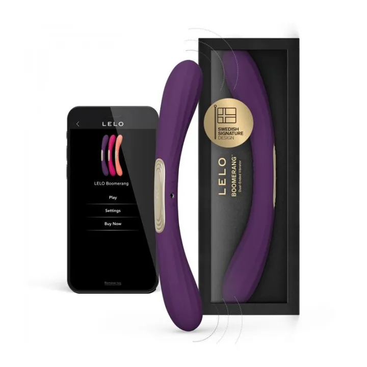 Juguete para Parejas Boomerang Púrpura de Lelo