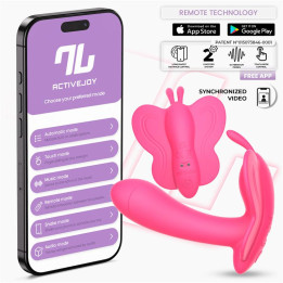 Wingy Estimulador Mariposa con APP Peach Red de Intoyou App Series | VibraZon