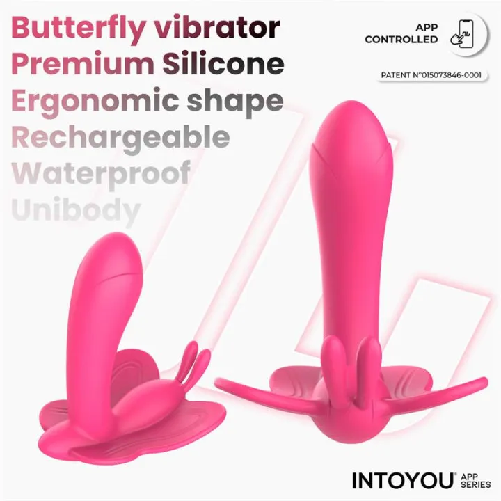 Wingy Estimulador Mariposa con APP Peach Red de Intoyou App Series