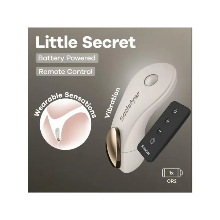 Little Secret Estimulador de Braguita Battery Series Warm Grey de Satisfyer