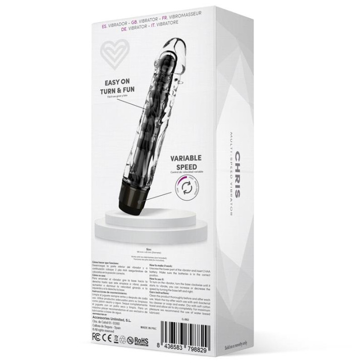 Chris Vibrador Multi Velocidad Negro de Latetobed | VibraZon