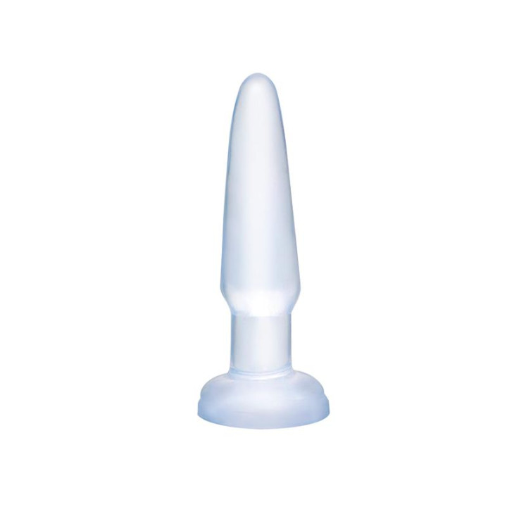 Plug Anal para Principiantes Transparente de Basix Rubber Works | VibraZon