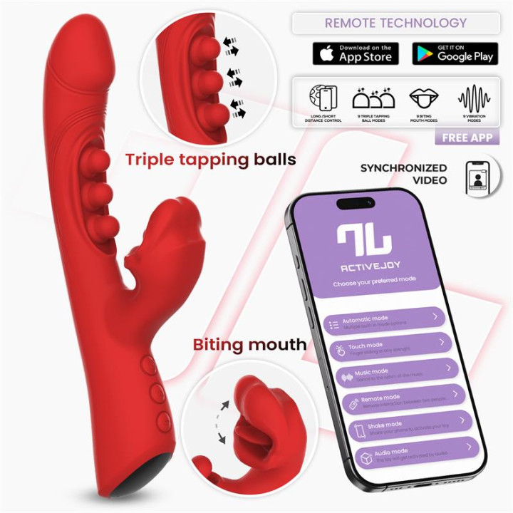 Trixy Vibrador con Tapping y Biting con APP de Intoyou App Series | VibraZon