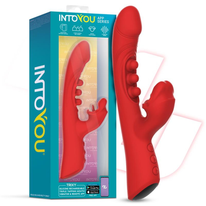 Trixy Vibrador con Tapping y Biting con APP de Intoyou App Series | VibraZon