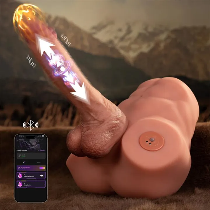 Jonah Semi Torso con Dildo Desmontable, Thrusting y APP 3.48 kg de Xise