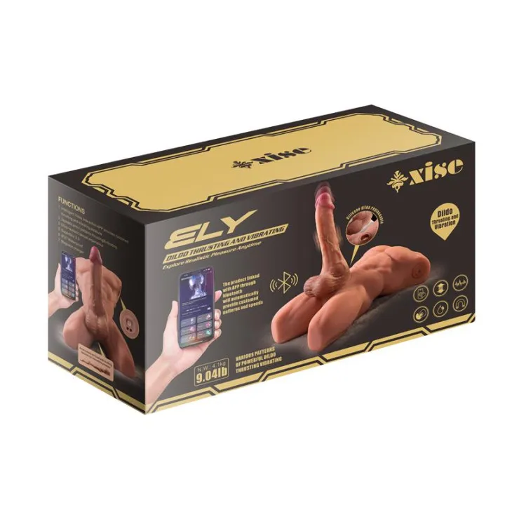 Ely Torso con Dildo Desmontable, Thrusting y APP 4.1 kg de Xise