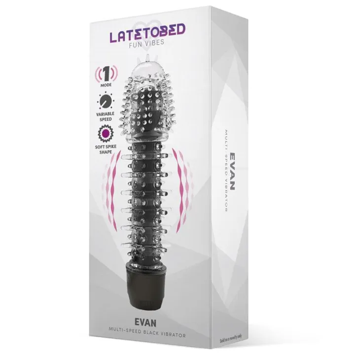 Evan Vibrador Multi Velocidad Negro de Latetobed