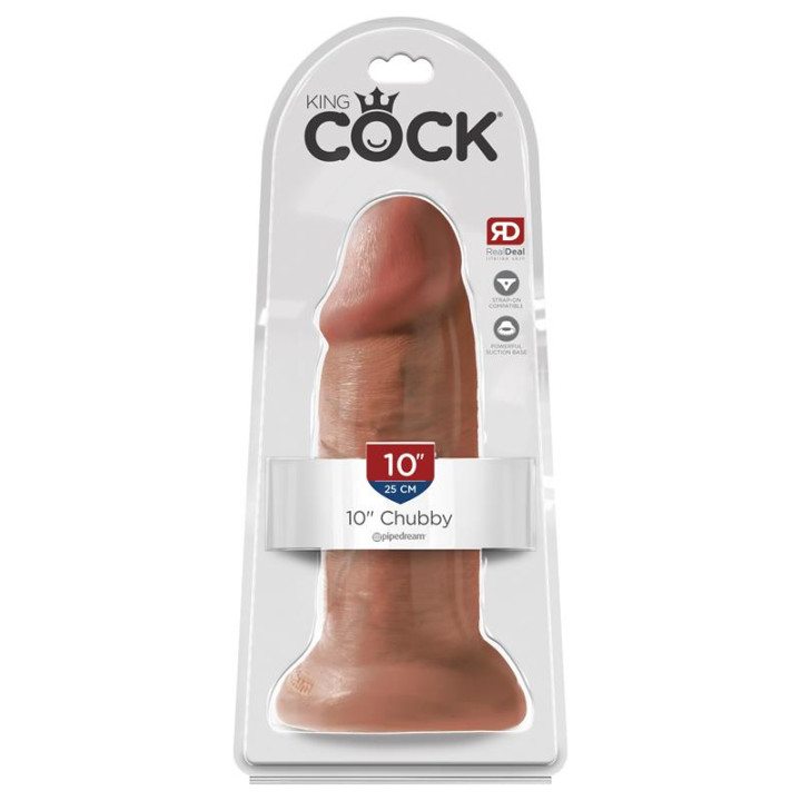 Dildo Chubby 10 Bronceado de King Cock | VibraZon