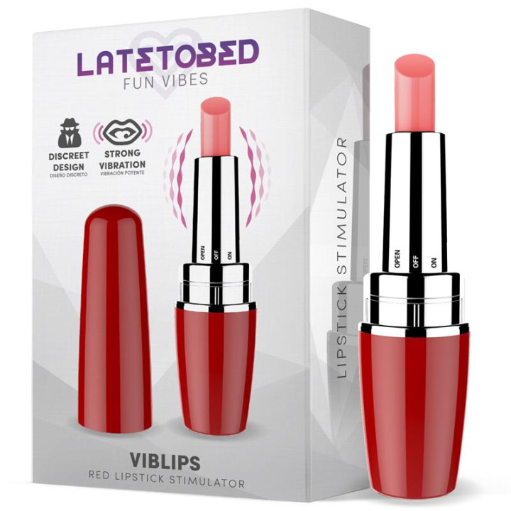 Viblips Estimulator Pintalabios Rojo de Latetobed | VibraZon