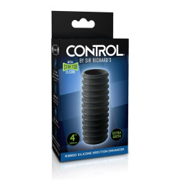 Prolongador de la Erección Control Ribbed Silicona de Sir Richards | VibraZon