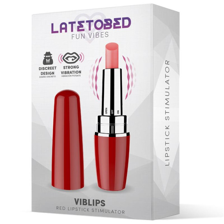 Viblips Estimulator Pintalabios Rojo de Latetobed | VibraZon