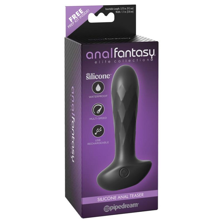 Estimulador Anal Silicona 11.9 cm de Anal Fantasy Elite | VibraZon