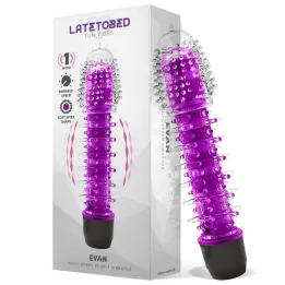 Evan Vibrador Multi Velocidad Púrpura de Latetobed