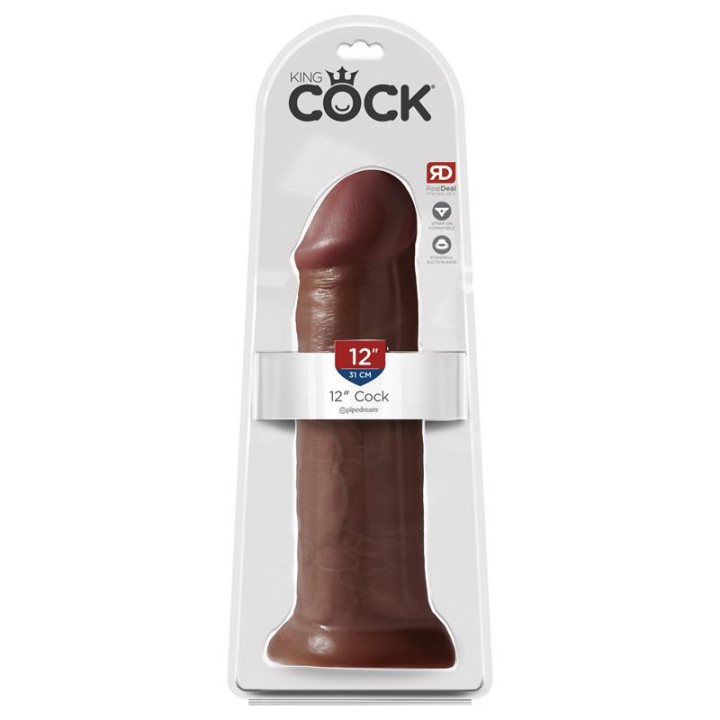 Dildo 12 Marron de King Cock | VibraZon
