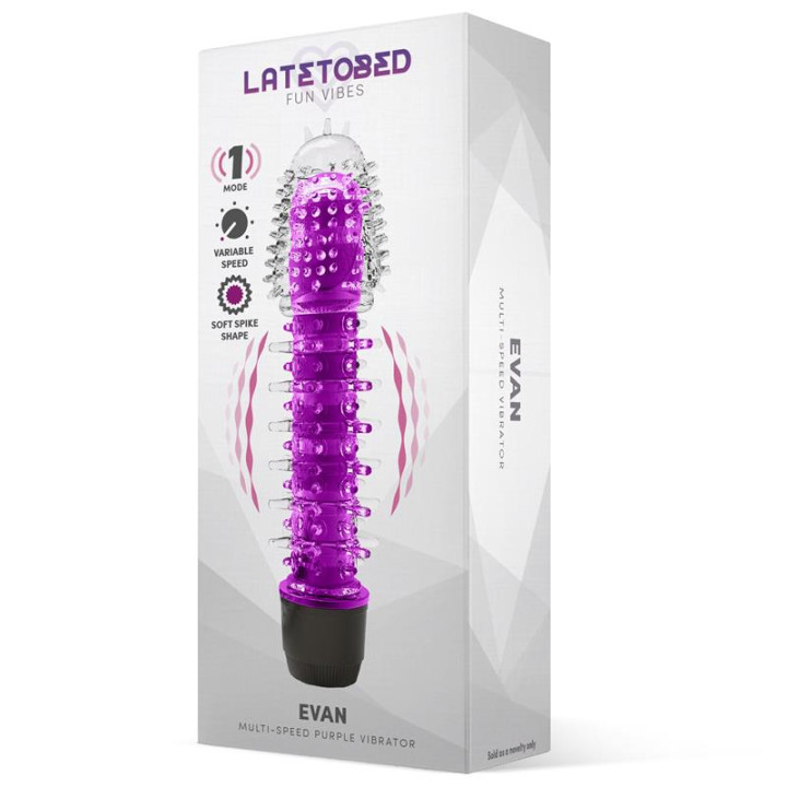 Evan Vibrador Multi Velocidad Púrpura de Latetobed | VibraZon