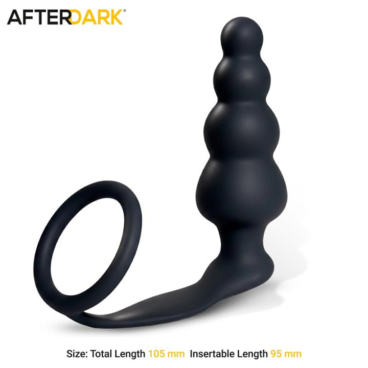 Timko Plug Anal con Anillo de Silicona de Afterdark | VibraZon