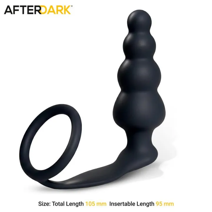 Timko Plug Anal con Anillo de Silicona de Afterdark