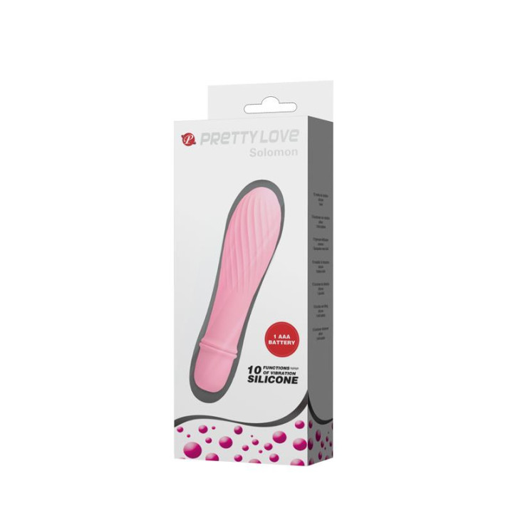 Estimulador Solomon Rosa Claro CL90 de Prettylove | VibraZon