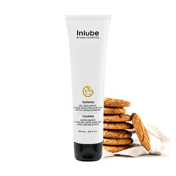 Lubricante a Base de Agua Galletas Inlube 100 ml de Nuei Cosmetics