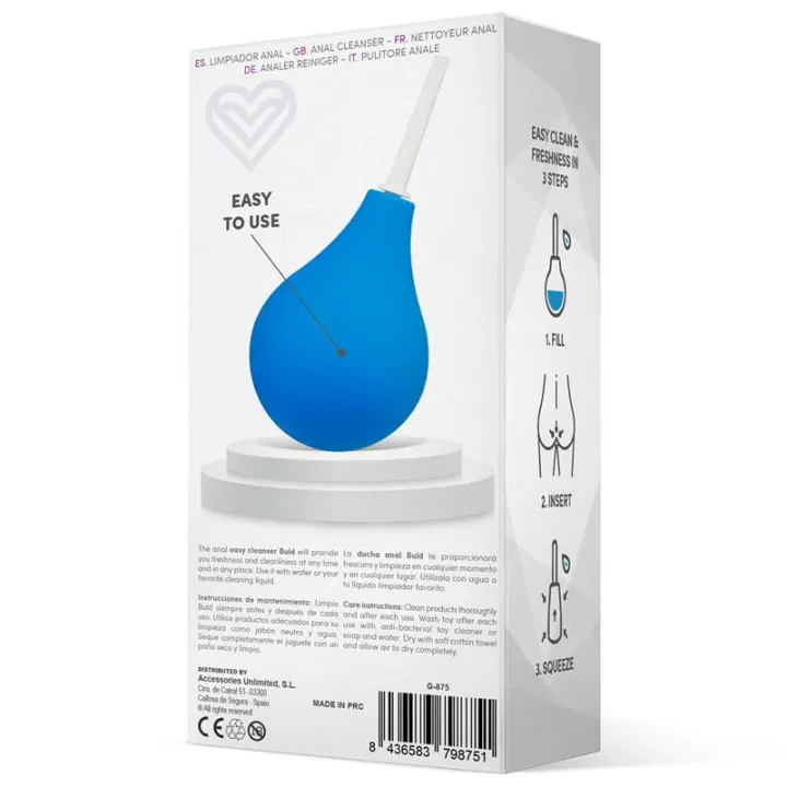 Buld Ducha Anal Azul de Latetobed