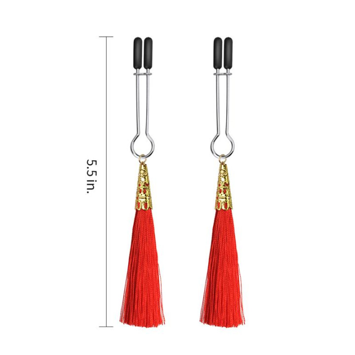 Pinzas para Pezones Rojo de Lovetoy | VibraZon