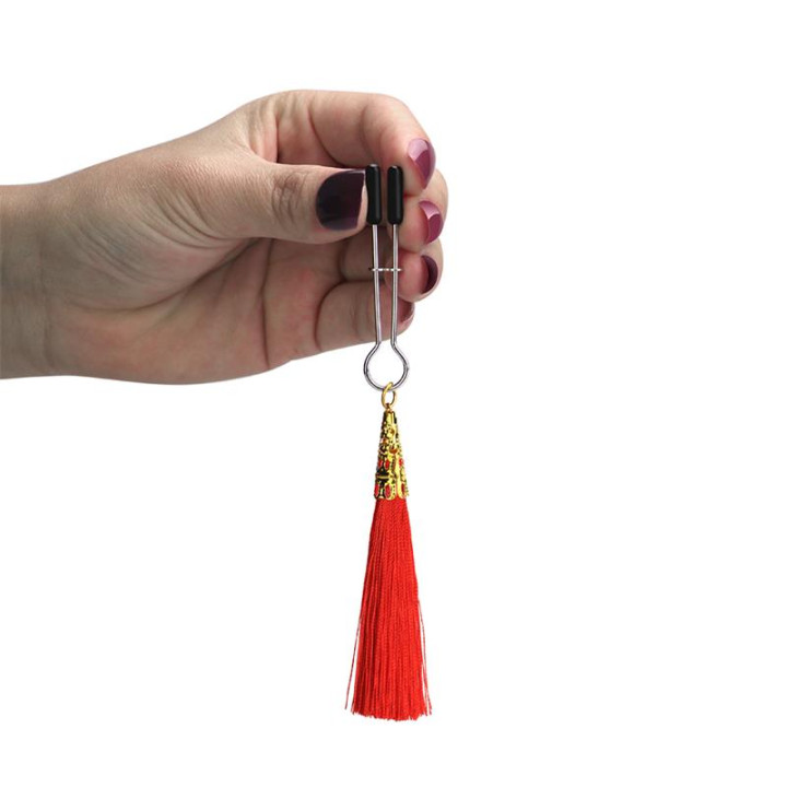 Pinzas para Pezones Rojo de Lovetoy | VibraZon