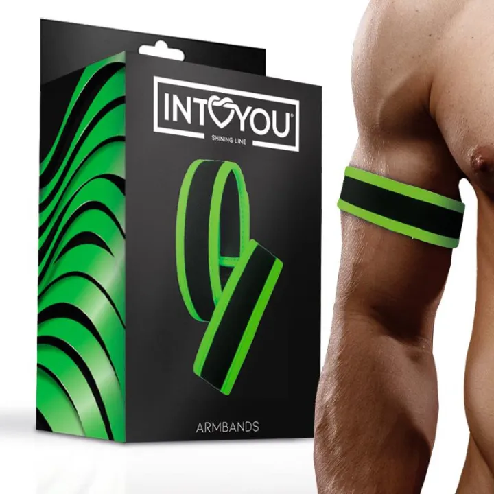 Brazaletes con Velcro que Brillan en la Oscuridad de Intoyou Shining Line