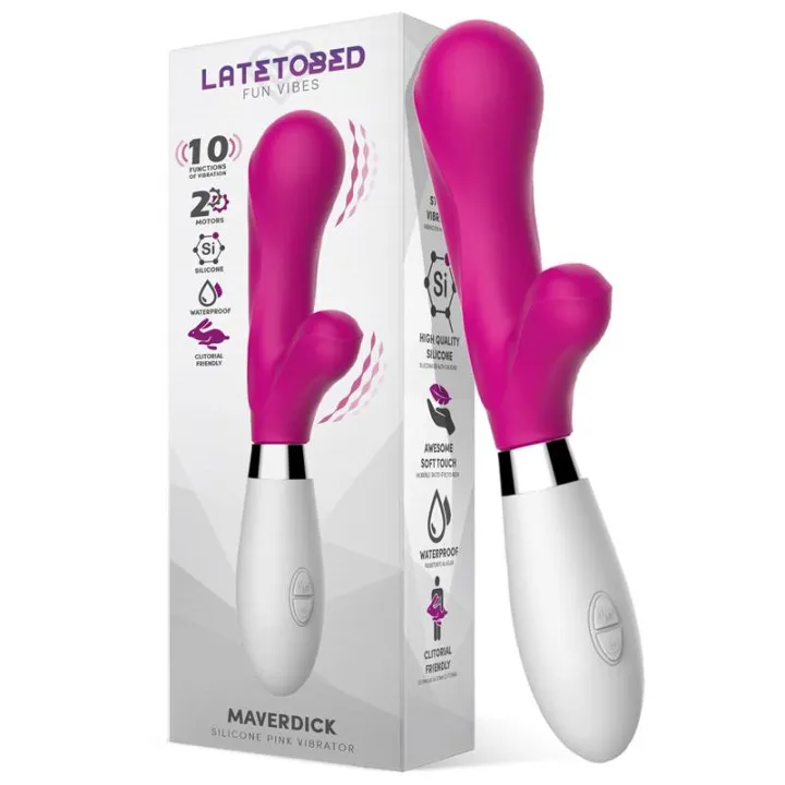 Maverdick Vibrador Silicona Rosa de Latetobed