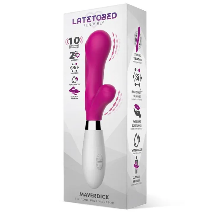 Maverdick Vibrador Silicona Rosa de Latetobed