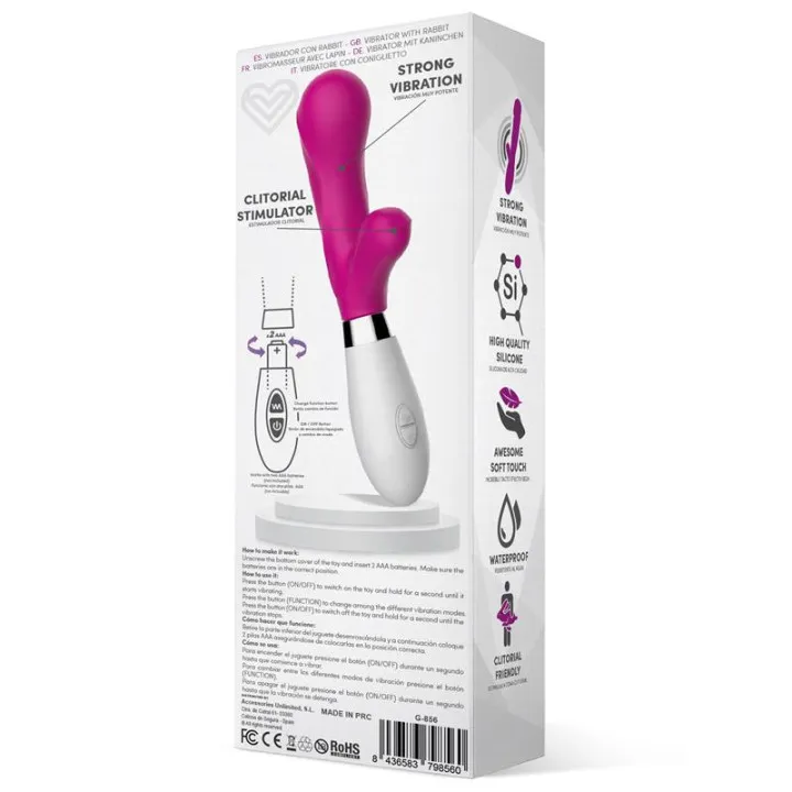 Maverdick Vibrador Silicona Rosa de Latetobed