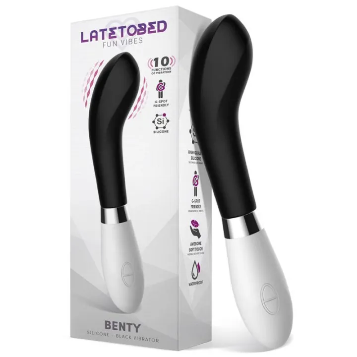 Benty Vibrador Silicona Negro de Latetobed