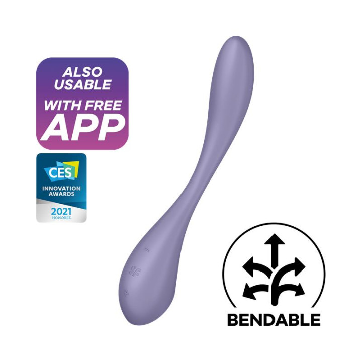G-Spot Flex 5+ Multi Vibrador con Satisfyer Connect APP Lilac | VibraZon