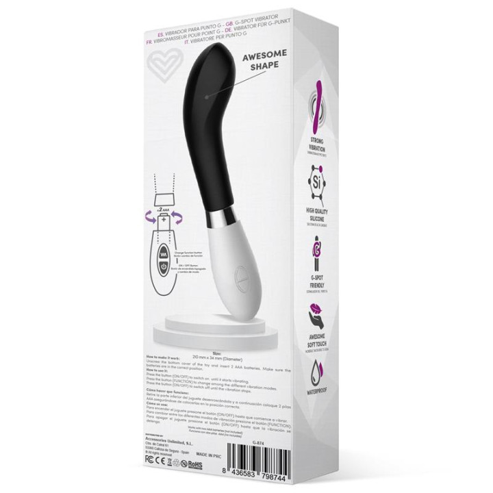 Benty Vibrador Silicona Negro de Latetobed | VibraZon