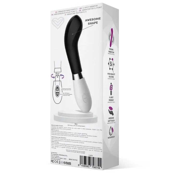 Benty Vibrador Silicona Negro de Latetobed