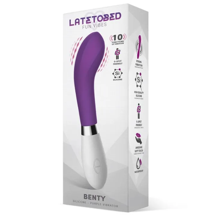 Benty Vibrador Silicona Púrpura de Latetobed