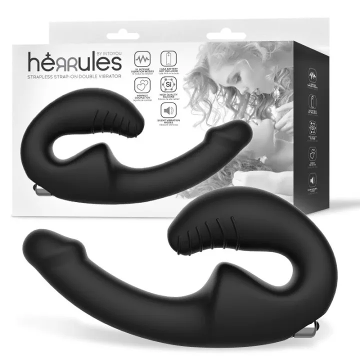 Strap-on Vibrador Doble sin Arnés de Intoyou