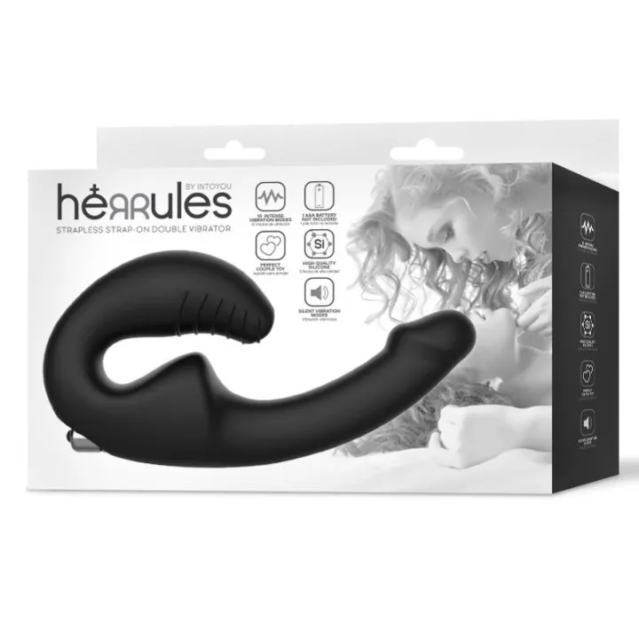 Strap-on Vibrador Doble sin Arnés de Intoyou
